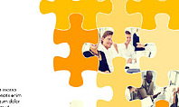 Yellow Puzzle Frame Presentation Concept
