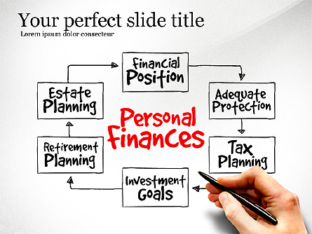 Personal Finances Diagram Presentation Template, Master Slide