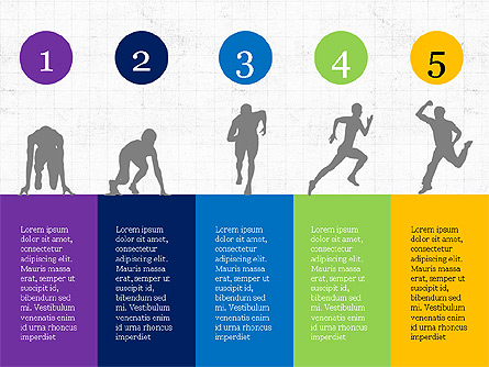 Sports Silhouettes Infographics Presentation Template, Master Slide