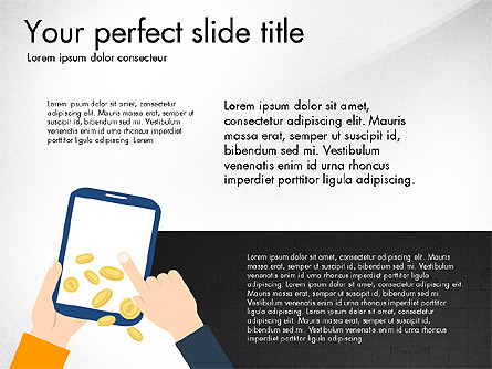 Mobile Marketing Presentation Concept Presentation Template, Master Slide
