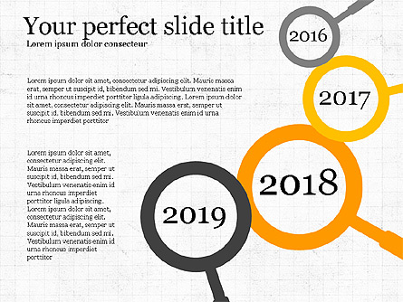 Years Comparison Infographic Slides Presentation Template, Master Slide