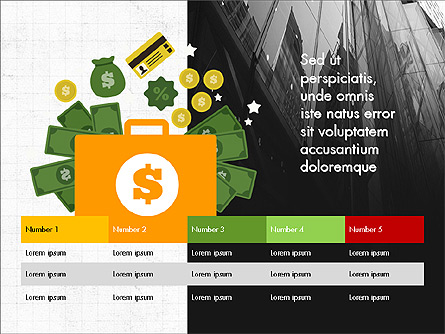 Financial Result Presentation Concept Presentation Template, Master Slide