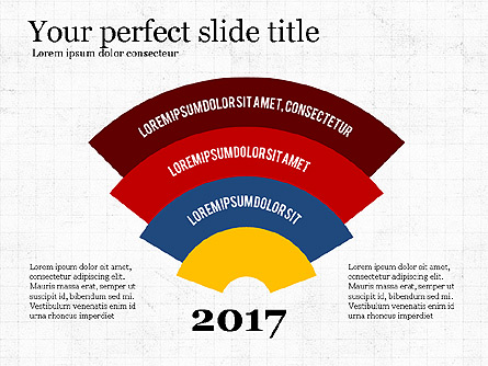 Flat Design Infographic Shapes Presentation Template, Master Slide