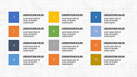 Colorful Options and Diagrams Presentation Template, Master Slide