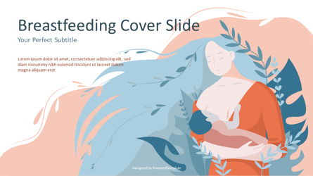 Breastfeeding Cover Slide Presentation Template, Master Slide