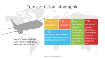 Air Cargo Infographic Presentation Template, Master Slide