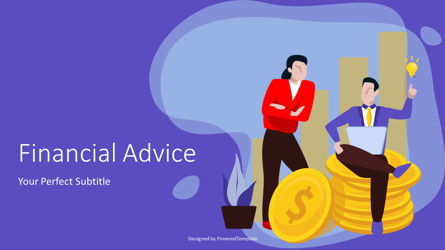 Financial Advice Cover Slide Presentation Template, Master Slide
