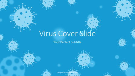 Covid-19 Virus Cover Slide Presentation Template, Master Slide