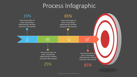 Target with Arrow Infographic Presentation Template, Master Slide