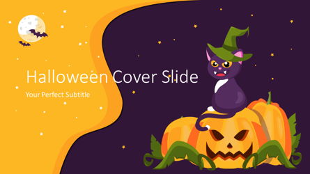 Halloween Cover Slide Presentation Template, Master Slide