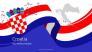 Festive Flag of Croatia Cover Slide slide 1