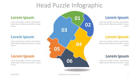 Head Puzzle Infographic Presentation Template, Master Slide