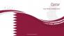 Qatar State Flag Theme slide 1