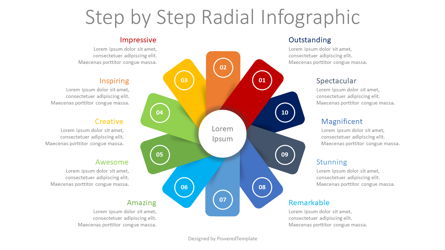 Step by Step Circular Infographic Presentation Template, Master Slide