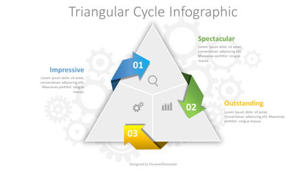 Triangular Cycle Infographic Presentation Template, Master Slide