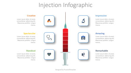 Injection Infographic Presentation Template, Master Slide