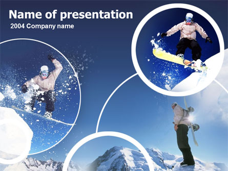 Snowboarding Presentation Template, Master Slide