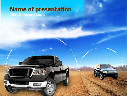 Pickup Truck Free Presentation Template, Master Slide