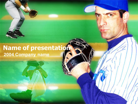 Baseball Thrower Presentation Template, Master Slide