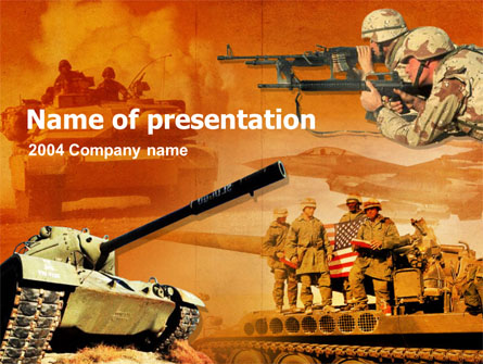 US Army Operations Presentation Template, Master Slide