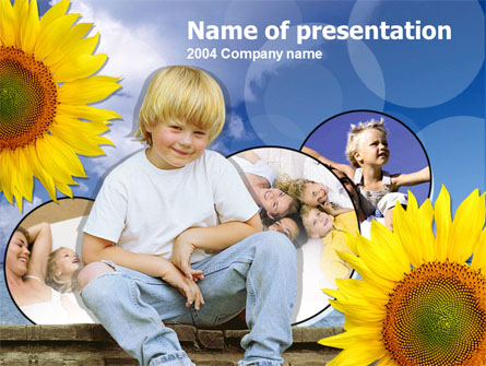 Happy Child Presentation Template, Master Slide