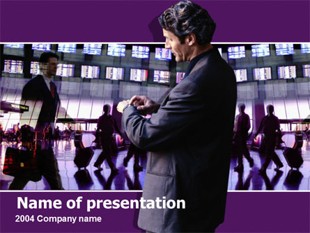 Business Flights Presentation Template, Master Slide
