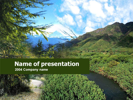 Mountain Valley Presentation Template, Master Slide