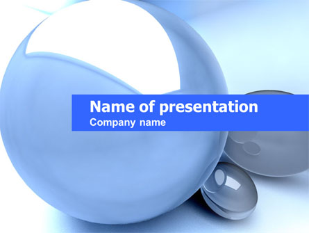 Abstract Blue Sphere Presentation Template, Master Slide