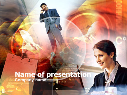 Personal Business Conversation Presentation Template, Master Slide