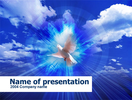 Dove In The Sky Presentation Template, Master Slide
