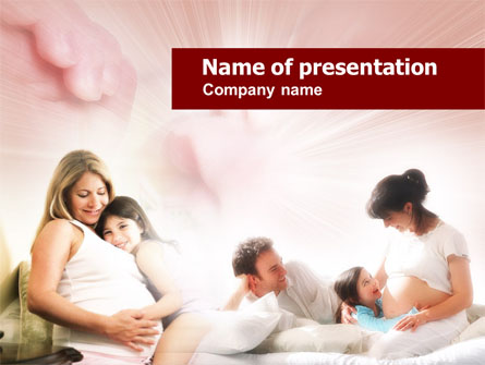Pregnant Mother Presentation Template, Master Slide