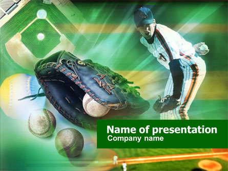 Baseball Pitcher Presentation Template, Master Slide