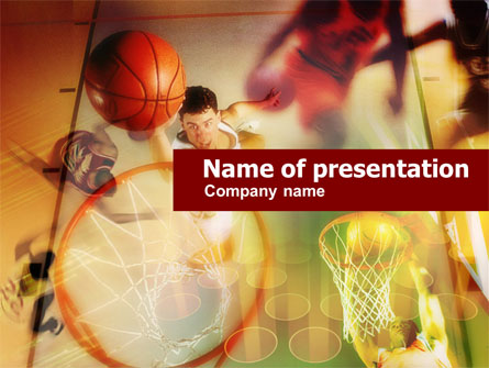 Basketball Dunk Presentation Template, Master Slide