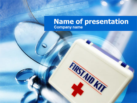 First Aid Kit Presentation Template, Master Slide