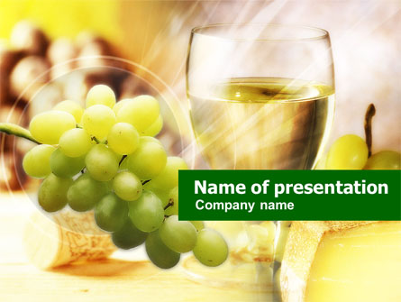 White Wine Presentation Template, Master Slide