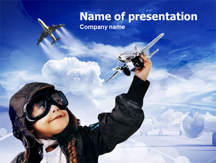 Little Pilot Presentation Template, Master Slide