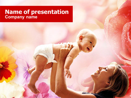 Mother and Baby Presentation Template, Master Slide