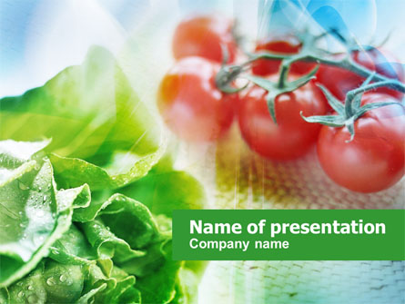 Tomato And Cabbage Presentation Template, Master Slide