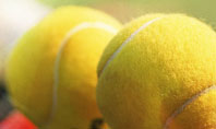 Tennis Balls And Rackets Presentation Template