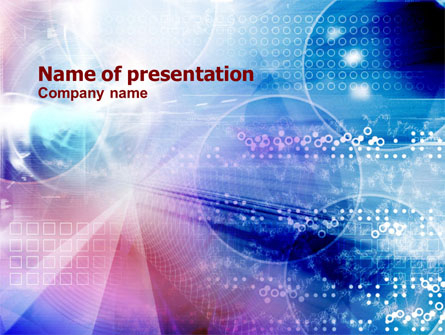 Information Space Presentation Template, Master Slide