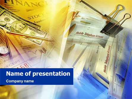 Financial Press Presentation Template, Master Slide