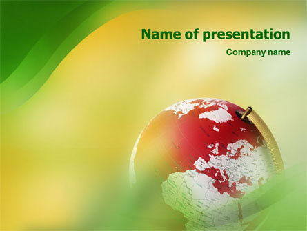 Terrestrial Globe Presentation Template, Master Slide