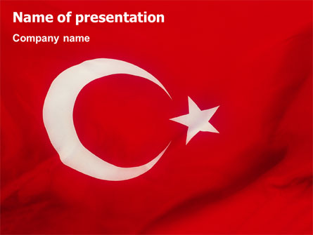 Turkish Flag Presentation Template, Master Slide