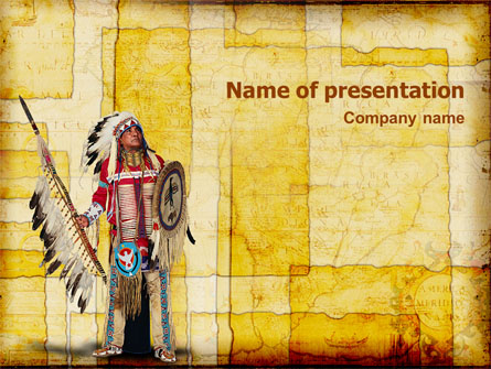American Indian Presentation Template, Master Slide