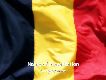 Belgian Flag Presentation Template, Master Slide