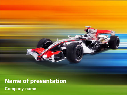 Formula One Presentation Template, Master Slide