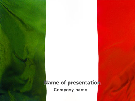 Italian Flag Presentation Template for PowerPoint and