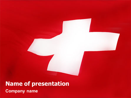 Flag of Switzerland Presentation Template, Master Slide