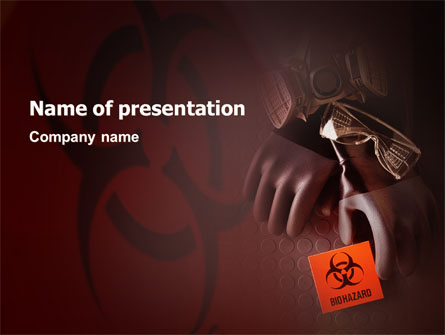 Hazardous Production Presentation Template, Master Slide