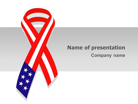 Patriot Ribbon Presentation Template, Master Slide